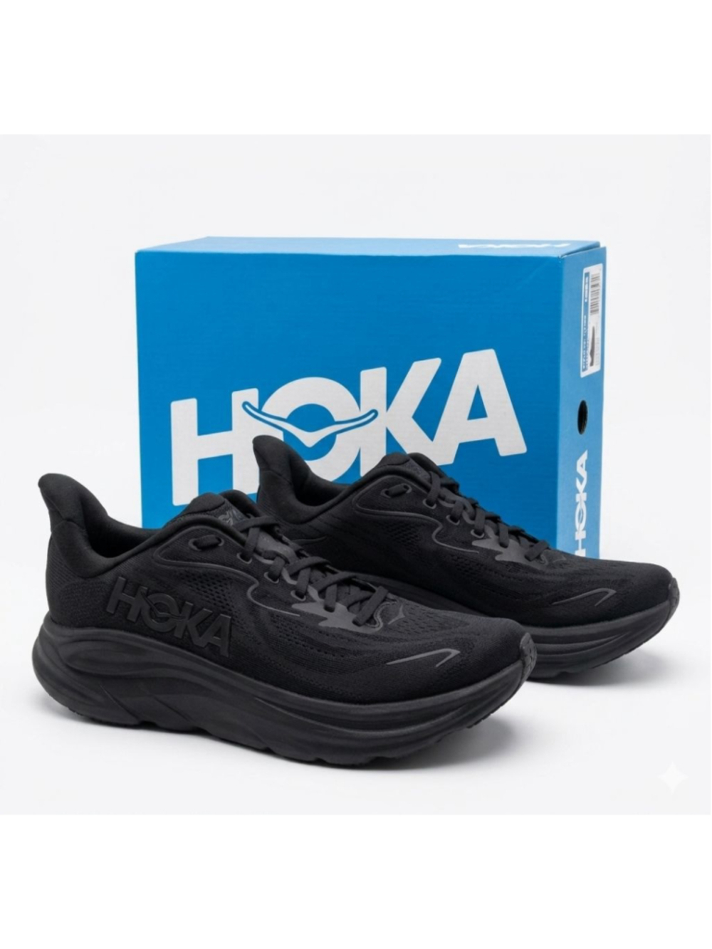 Hoka One One Clifton 10 Black 1162031-BBLC Womens New size 11 B